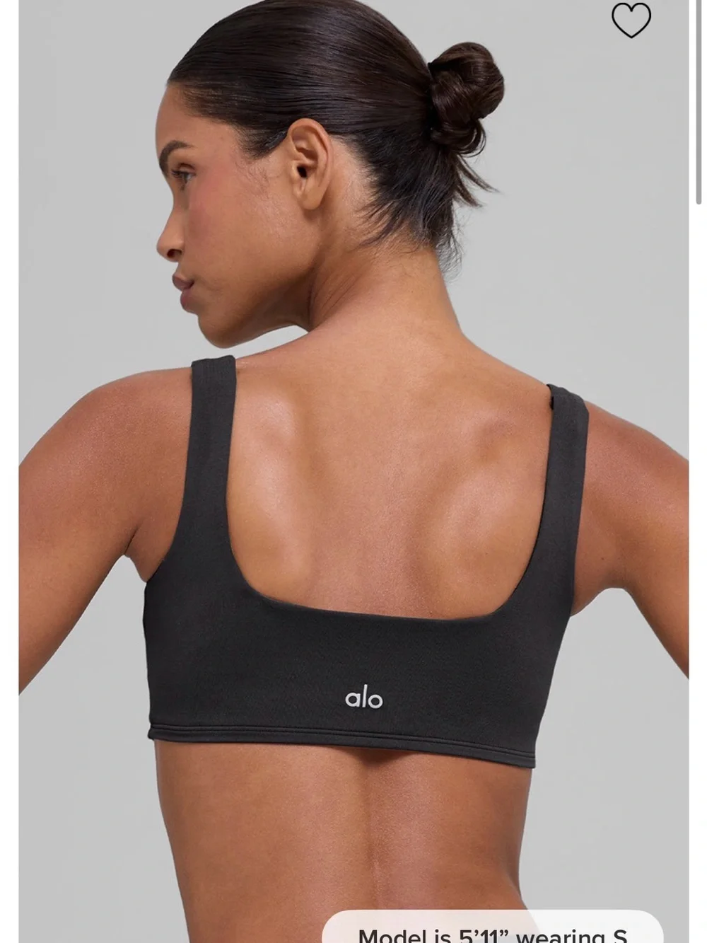 ALO Yoga Black soft sculpt Precision bra